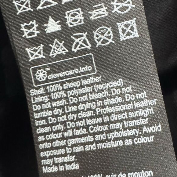 ALL SAINTS BALFERN Leather Biker jacket in Gold - Picture 13 of 17